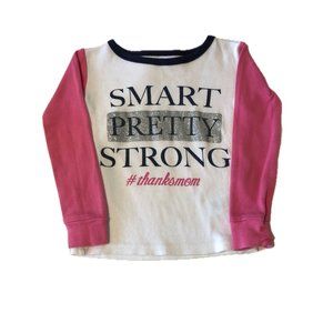 The Children's Place Girl Shirt Long Sleeve White Pink Size NO SIZE TAG